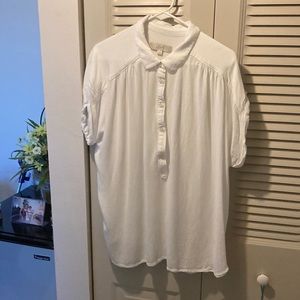 Loft Dolman Sleeve White Top.